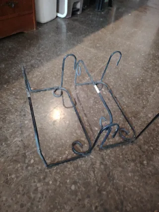 2 Soportes Jardinera Hierro Pequeño