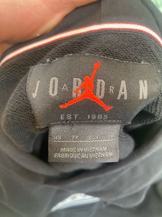 Sudadera Jordan Negra con Logo