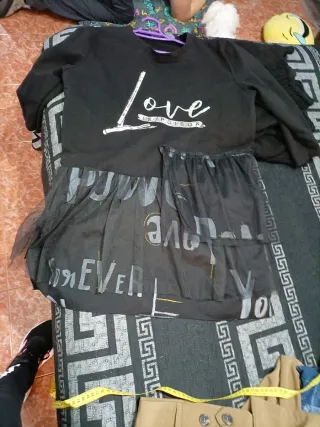 Vestido original tules negro