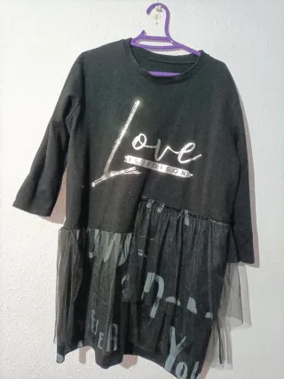 Vestido original tules negro