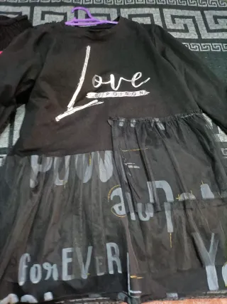 Vestido original tules negro
