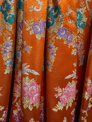 Traje Fallera Verde y Dorado