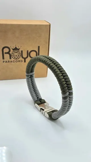 Bracciale Paracord con fibbia metallo. Vari colori