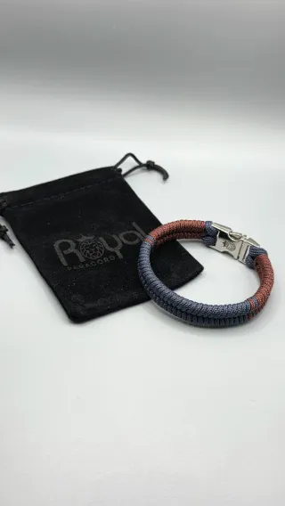 Bracciale Paracord con fibbia metallo. Vari colori