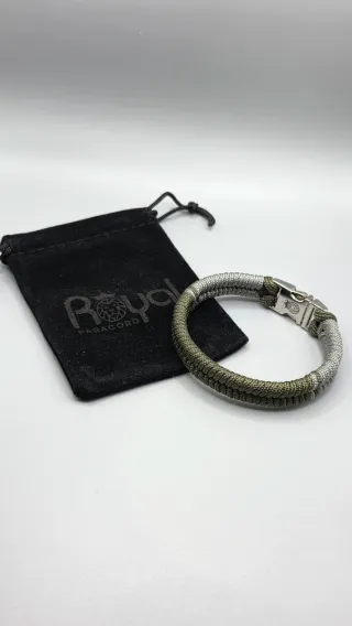 Bracciale Paracord con fibbia metallo. Vari colori