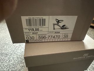 Sandalias tacón rosa Talla 35