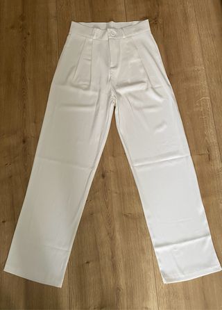 Pantalón de traje blanco