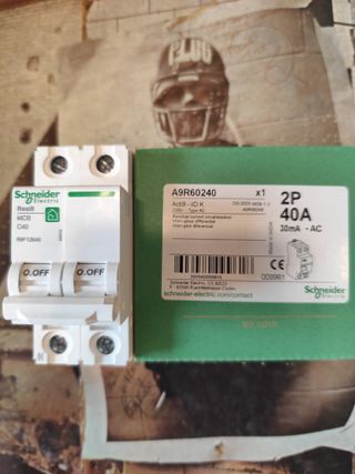 1 Diferencial Schneider A9R60240 Automático 40A