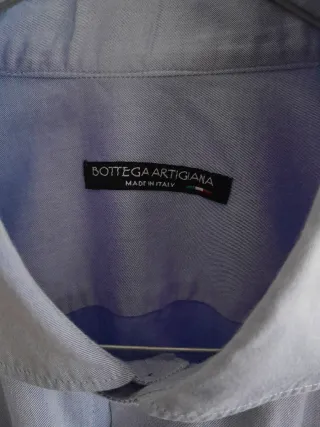 Camicia Bottega Artigiana Uomo Blu Taglia M