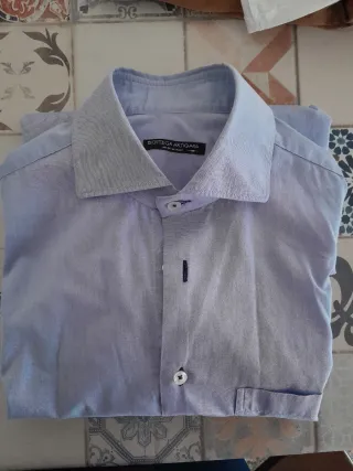 Camicia Bottega Artigiana Uomo Blu Taglia M