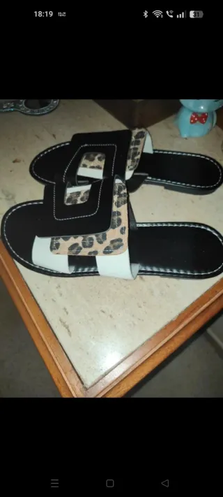 Sandalias Geox Piel Negra Talla 39