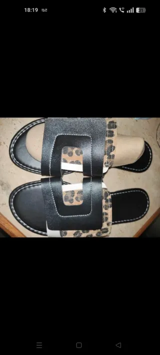 Sandalias Geox Piel Negra Talla 39