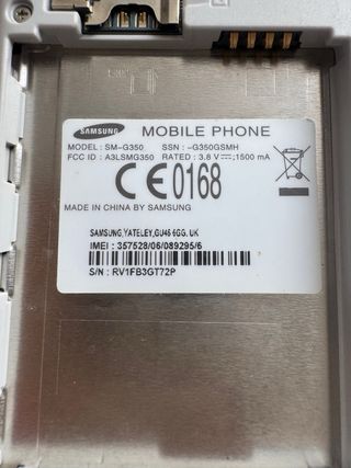 Samsung SM-G350 Nero