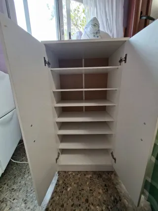 Mueble zapatero blanco