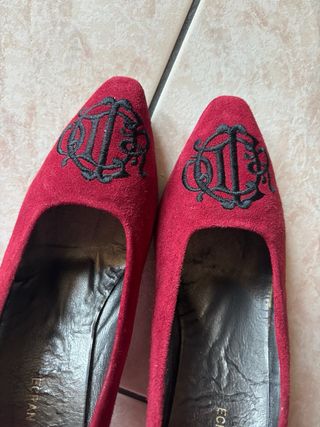 Décolleté Christian Dior rosse vintage