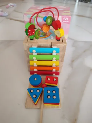 Juguete educativo madera bebé 12+ meses