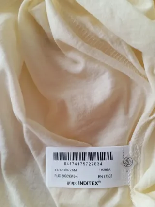 Camiseta manga corta vainilla