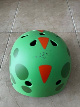 Bicicleta infantil 12” azul y casco