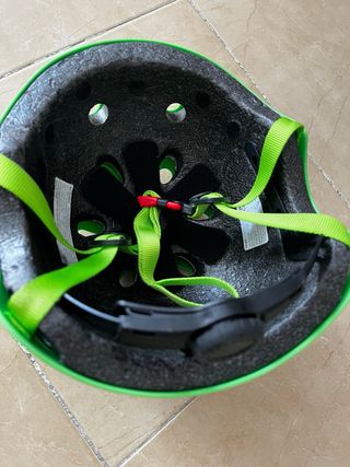 Bicicleta infantil 12” azul y casco