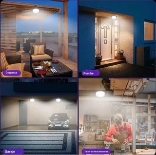 Lámpara Solar LED Colgante con Mando