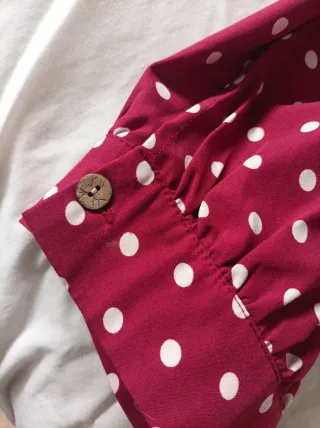 Vestido rojo de lunares