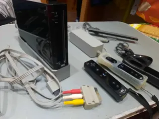 Consola Nintendo Wii Negra Completa
