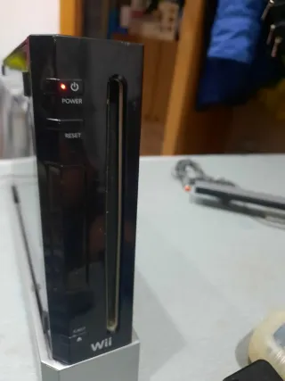 Consola Nintendo Wii Negra Completa