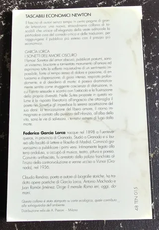 I sonetti dell'amore oscuro