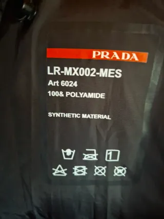 Giubbotto Prada Nero Lucido