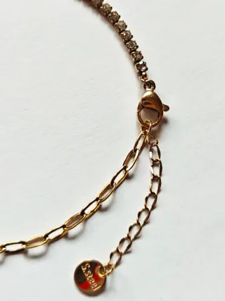 Pulsera baño oro 18K con Swarovski