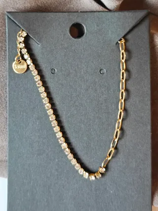 Pulsera baño oro 18K con Swarovski