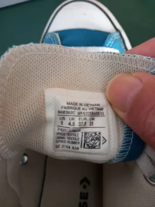 Converse All Star Blu/Bianco