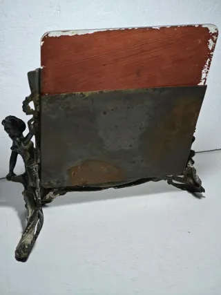 Specchio Liberty da Appoggio Tema Marino primi'900