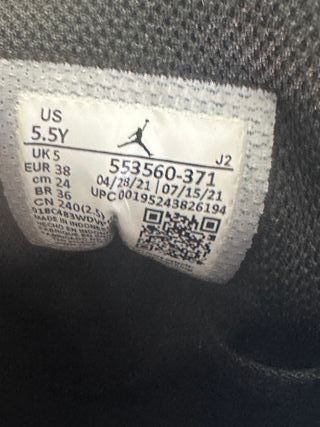 Nike Jordan 1 Low 38 Nero Verde