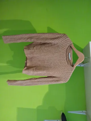 Jersey beige trenzado