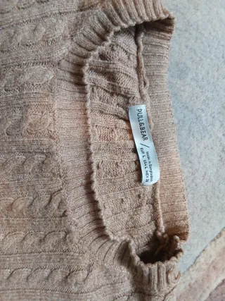 Jersey beige trenzado