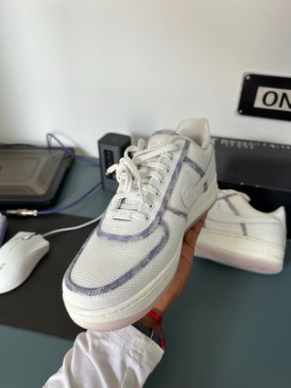 Nike Air Force 1 Low Lila Blanco Canvas Especial