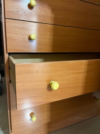 Cómoda de madera 6 cajones