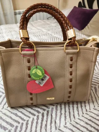 Bolso Noco Mujer Beige y Marrón