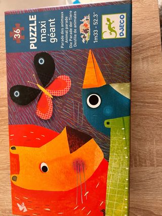 Puzzle Djeco Maxi Gigante Animales 36 piezas