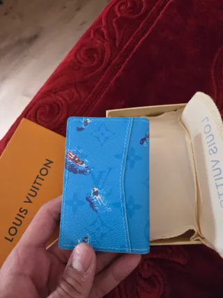 Cartera Louis Vuitton Azul Estampada