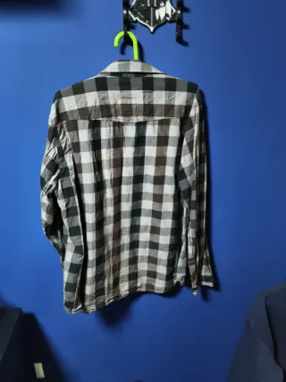 Camisa de cuadros hombre