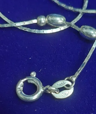 Cadena de 40cm de Plata de Ley