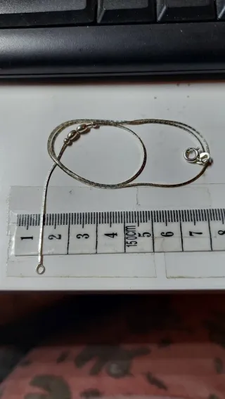 Cadena de 40cm de Plata de Ley