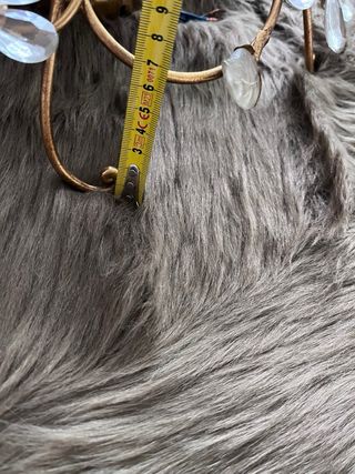 Lámpara Art Decó Flores Doradas