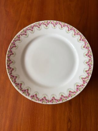 PLATOS ANTIGUOS PORCELANA FRANCESA