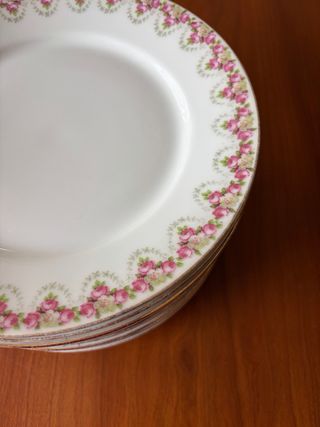 PLATOS ANTIGUOS PORCELANA FRANCESA