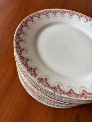 PLATOS ANTIGUOS PORCELANA FRANCESA