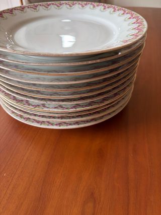PLATOS ANTIGUOS PORCELANA FRANCESA