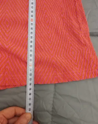 Mono corto Mango naranja y fucsia T.38